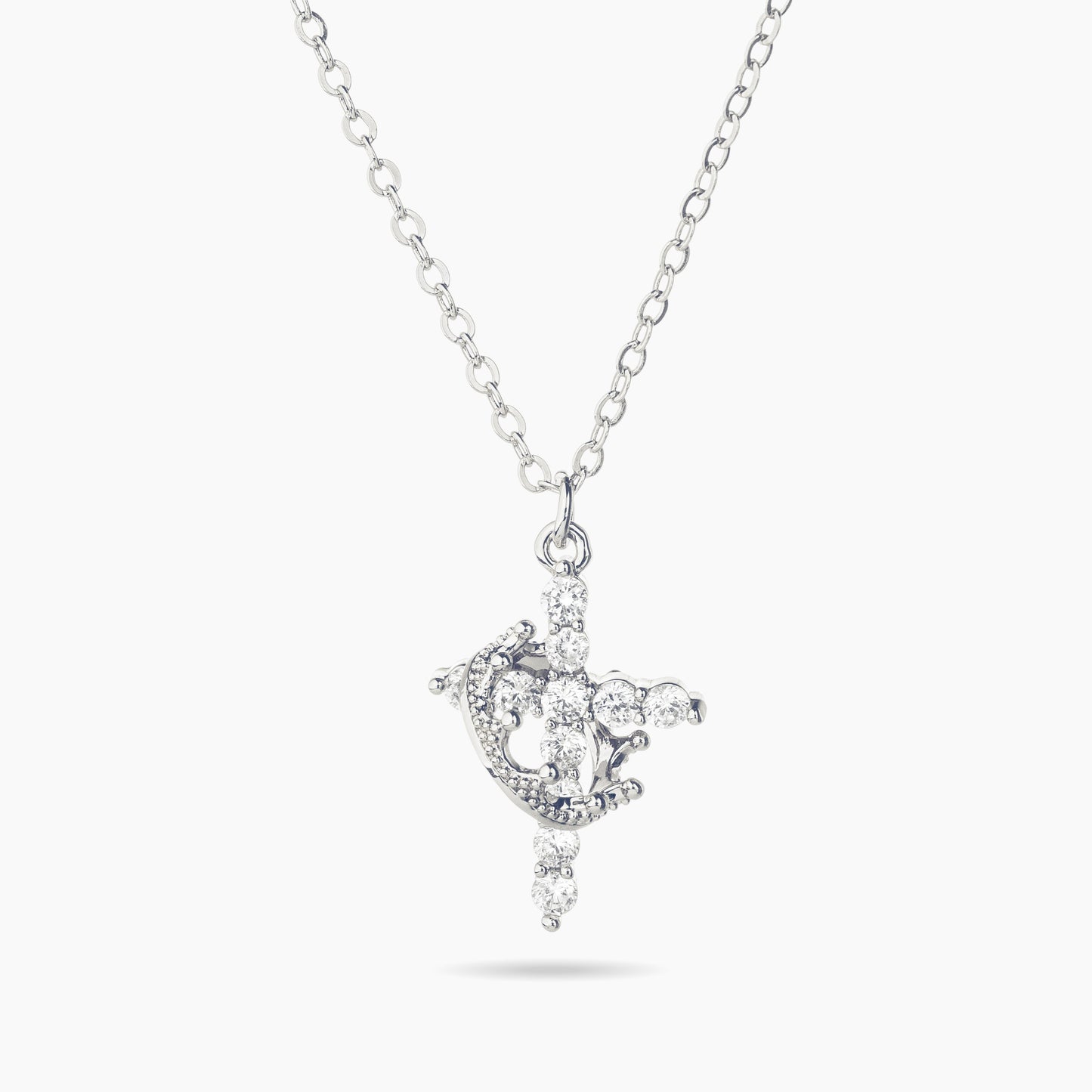 Cross Crown Faith Necklace