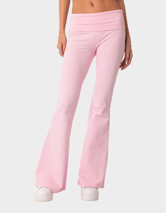 Foldover Flare Lounge Pants