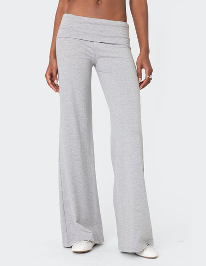 Foldover Flare Lounge Pants