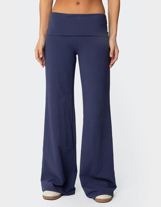 Foldover Flare Lounge Pants
