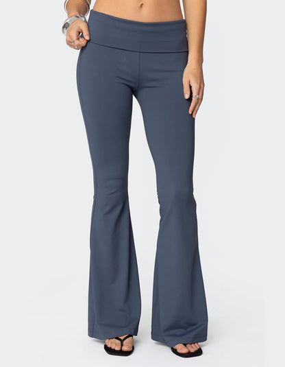 Foldover Flare Lounge Pants
