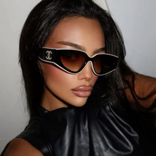 Velour Cat-Eye Sunglasses