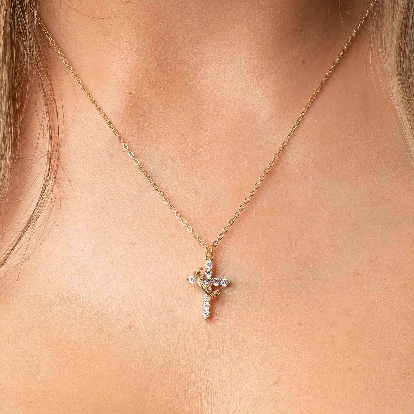Cross Crown Faith Necklace