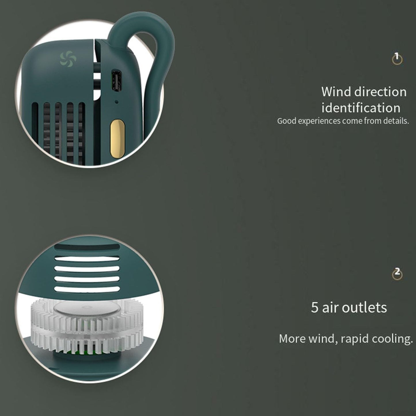 Silent Mini Bladeless Electric Fan